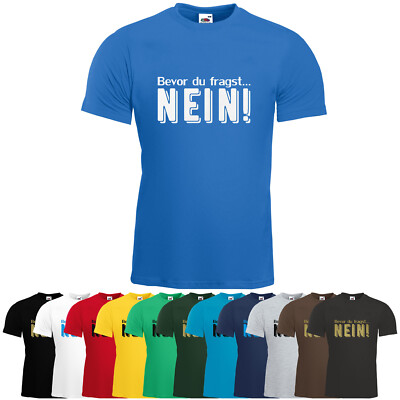 Fun-Shirt Bevor du fragst Nein T-Shirt Herren Fun Shirt Geschenk