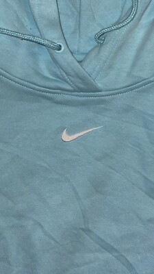 Vintage Y2K Nike Center Swoosh Hoodie Light Blue Caitlin Size XXL