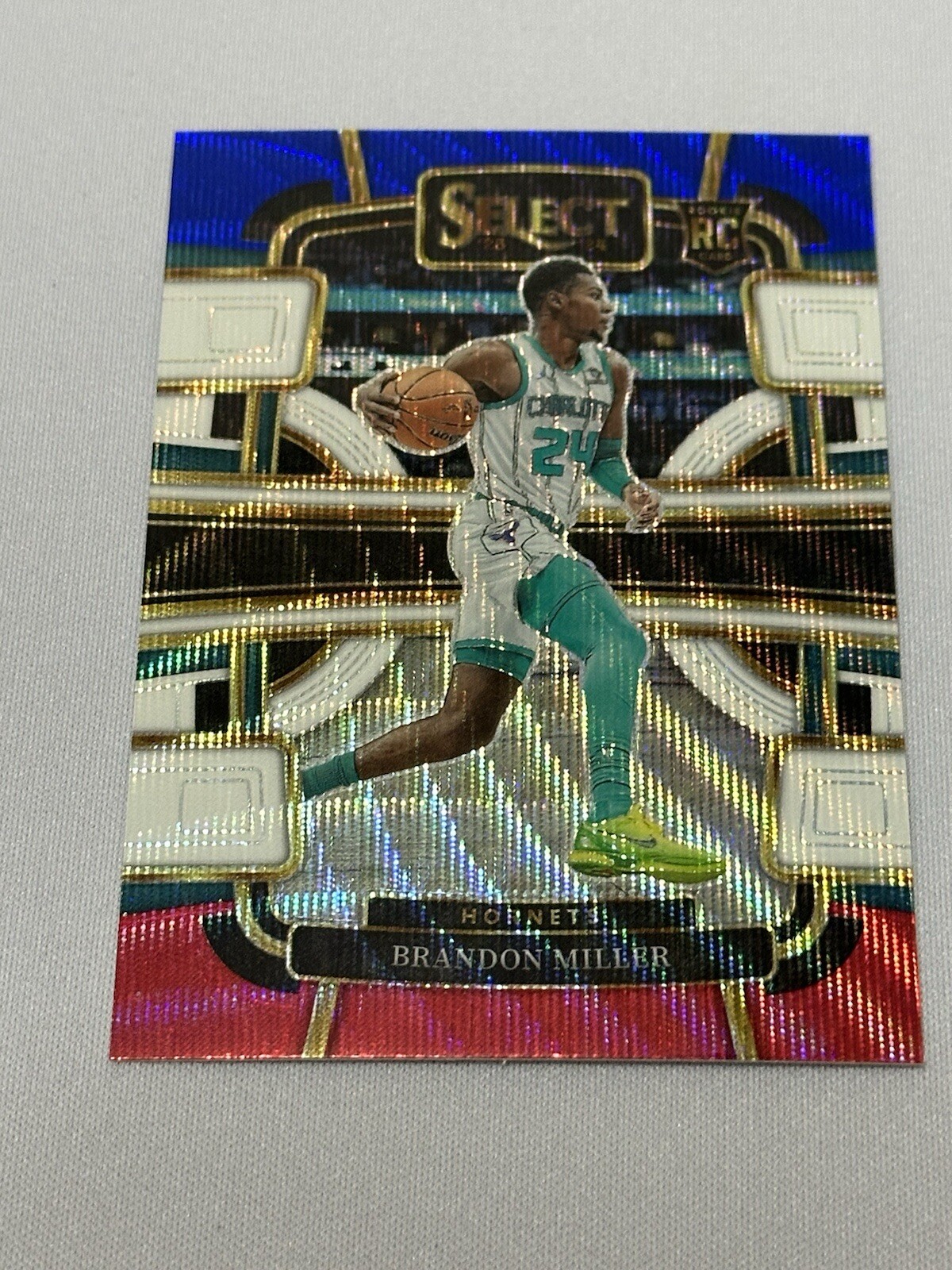 2023-24 Panini Select Hobby Tricolor Prizm Rookie Brandon Miller RC Hornets