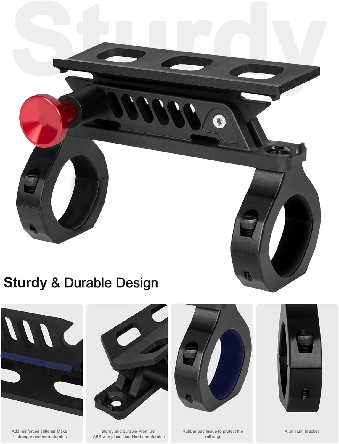 Quick Release UTV Fire Extinguisher Mount Kits, Adjustable Roll Bar Fire Extingu