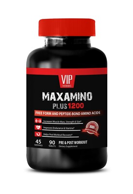 Amino acids natural - MAXAMINO PLUS 1200 Stamina booster supplements men 90T 1B