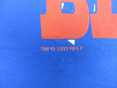 VINTAGE Buffalo Bills Shirt Boys Extra Large Blue Logo NFL Football The Game - Picture 5 of 15