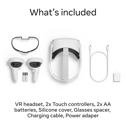 Meta Oculus Quest 2 128GB Standalone VR Headset - White