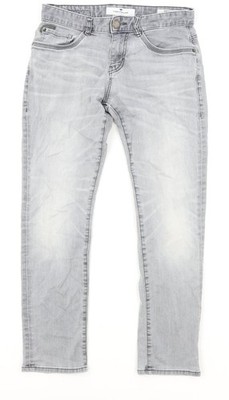 TOM TAILOR graue gerade Herrenjeans Baumwolle Größe 30 mit normalem Reißverschluss