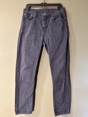 American Giant Roughneck Stretch Canvas Pants Blue Gray Mens 34x30 Slim USA