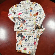Taylor Swift Meet Me At Midnight Pajama Set Midnights Era Print Lounge Wear (XS)