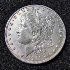 1901-O Morgan Silver Dollar $1 - New Orleans - 90% Silver - Unc. - Light Toning