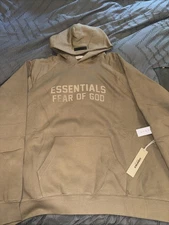 Fear of God Essentials Men’s  Hoodie Size XS “ Wood” Color
