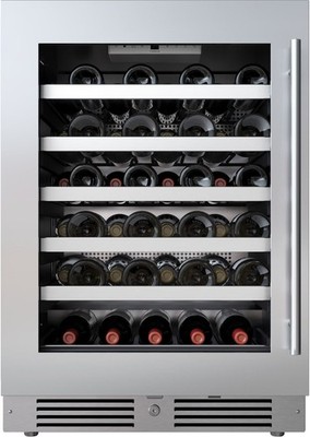 Landmark L3124UI1WGLH 24''W 45 Bottle Capacity Single Zone Wine - Stainless Steel