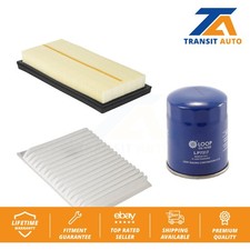 Air Cabin Engine Oil Filters (3 Total) Kit For Mitsubishi Mirage G4 KFM-100374