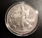 2000 American Silver Eagle 1 Troy Oz. .999 Fine One Dollar Coin (SPOTS, TONING)