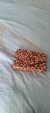 Leopard Print Handbag, Detachable Gold Chain Strap, Stunning