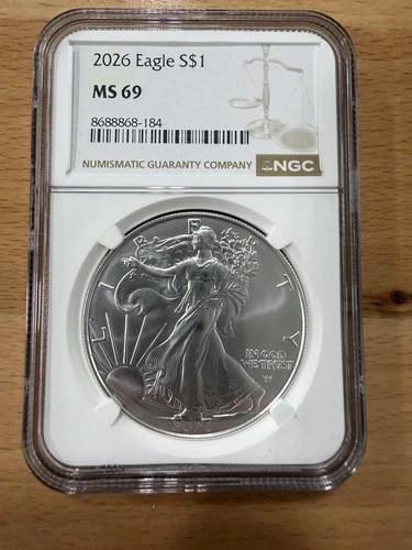 2026 $1 American Silver Eagle NGC MS69 Brown Label