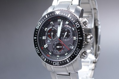 [Near MINT] Citizen Promaster E610-S062926 Chronograph Solar Herrenuhr JAPAN