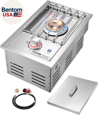 #ad Single Grilling Side Burner 17000BTU Liquid Propane Side Burner for Outdoor Ki $308.37