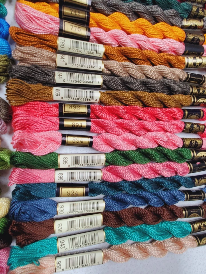 50 DMC Skeins #5 Perle Embroidery Floss Lot of 50 Different Colors X - Image 3 of 4