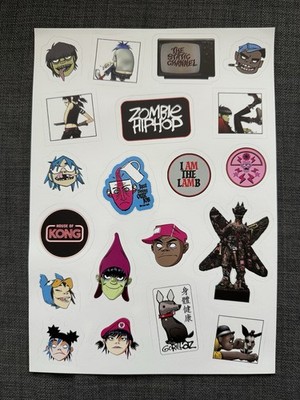Gorillaz Stickerbogen A4 - House Of Kong Exclusive Rare Merch Official