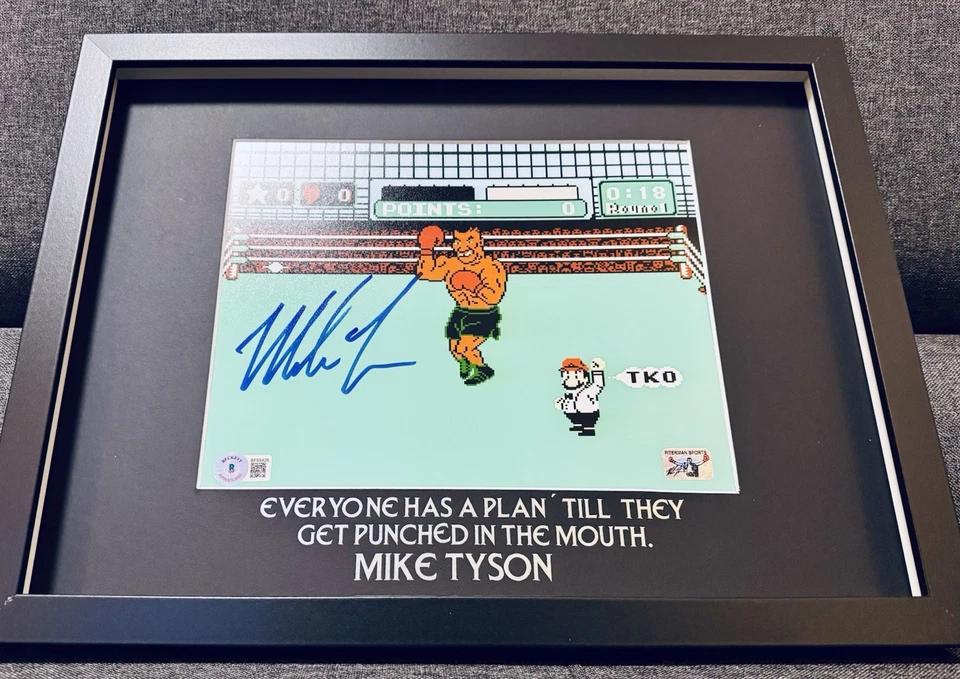 Mike Tyson signiertes TKO Bild / 30x40 Frame/ Beckett + Fiterman Sports / Boxen - Bild 2 von 4