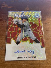 2021 Panini Mosaic #SCR-AY Andy Young Scripts Gold