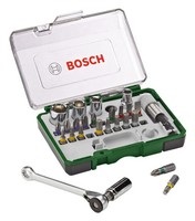 Bosch Mini Schrauberbit- Und Ratschen-Set 27-Teilig In Aufbewahrungsbox