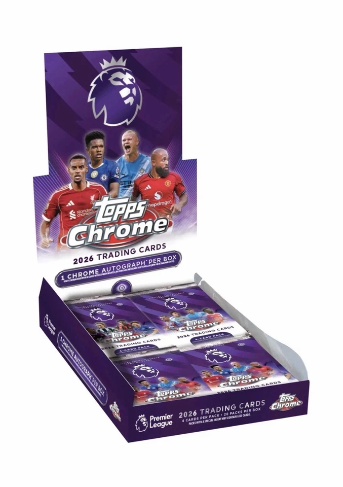 2026 Topps Chrome Premier League Hobby Box - ✅PRESALE✅