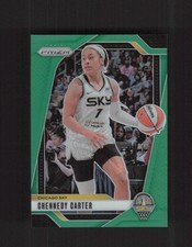 2024 Panini Prizm WNBA #66 Chennedy Carter Green Prizms