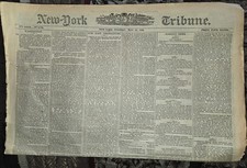 Original New York Tribune Newspaper &ndash; May 18, 1869 (Vintage)