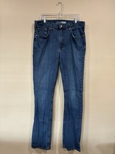 Carhartt Men  s Jeans Relaxed Fit Rugged Flex Blue Denim Size 34x36