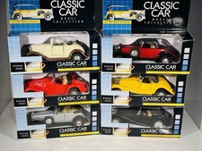 Set Of 6 Classic Car Model Collection - Boxed