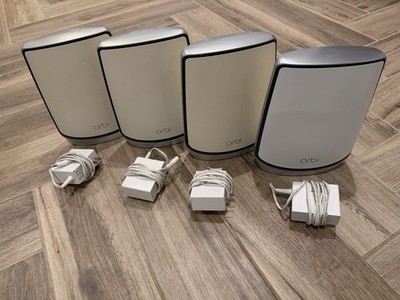 Orbi WiFi 6 Tri-Band Mesh System (RBR850)   1 Router + 3 Satellites - AX6000-EUC