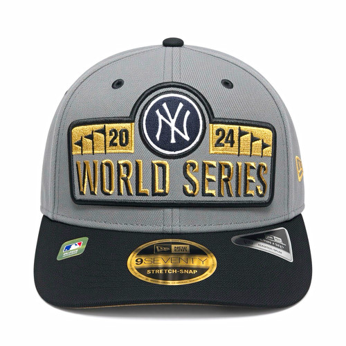 New Era New York Yankees 2024 World Series 9SEVENTY Stretch-Snap Hat Gray/Black
