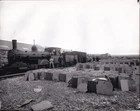DELABOLE SLATE QUARRY, CORNWALL - LSWR 4-4-0 BEYER LOCO.  - LARGE PHOTO #XL1627