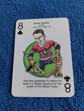 Charlie Gardiner Card Chicago Blackhawks Hero Decks Playing Card Hockey Card NHL