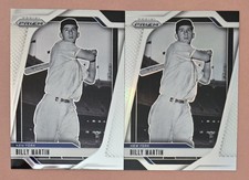 (2) Billy Martin 2025 Panini Prizm Card #109 LOT Silver Holo + Base