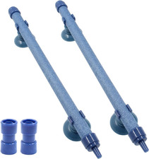 2-Piece 7-Inch Blue Fish Tank Air Stone Bar Air Pump Aquarium Bubble Wall Tube f