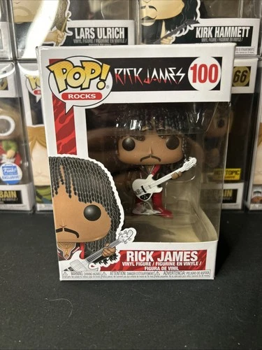 Funko Pop! Rocks Vinyl Rick James  #100 With Protector Minor Damage