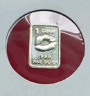 Lips / Kiss 💋 1 gram .999 Fine Pure SILVER Bullion Bar Fractional Ingot Coin