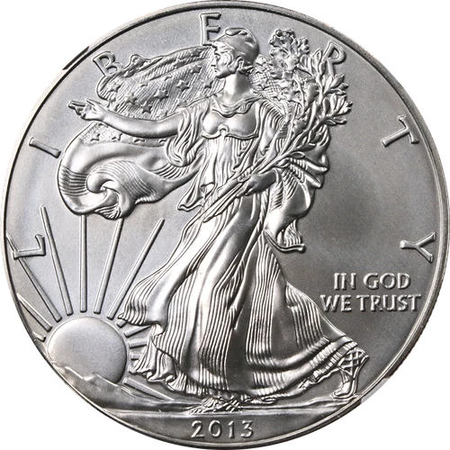 2013-W Silver American Eagle $1 NGC MS70 Burnished - STOCK
