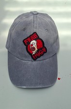 Pennywise IT Horror Clown Grey Distressed Denim Baseball Cap Brand New