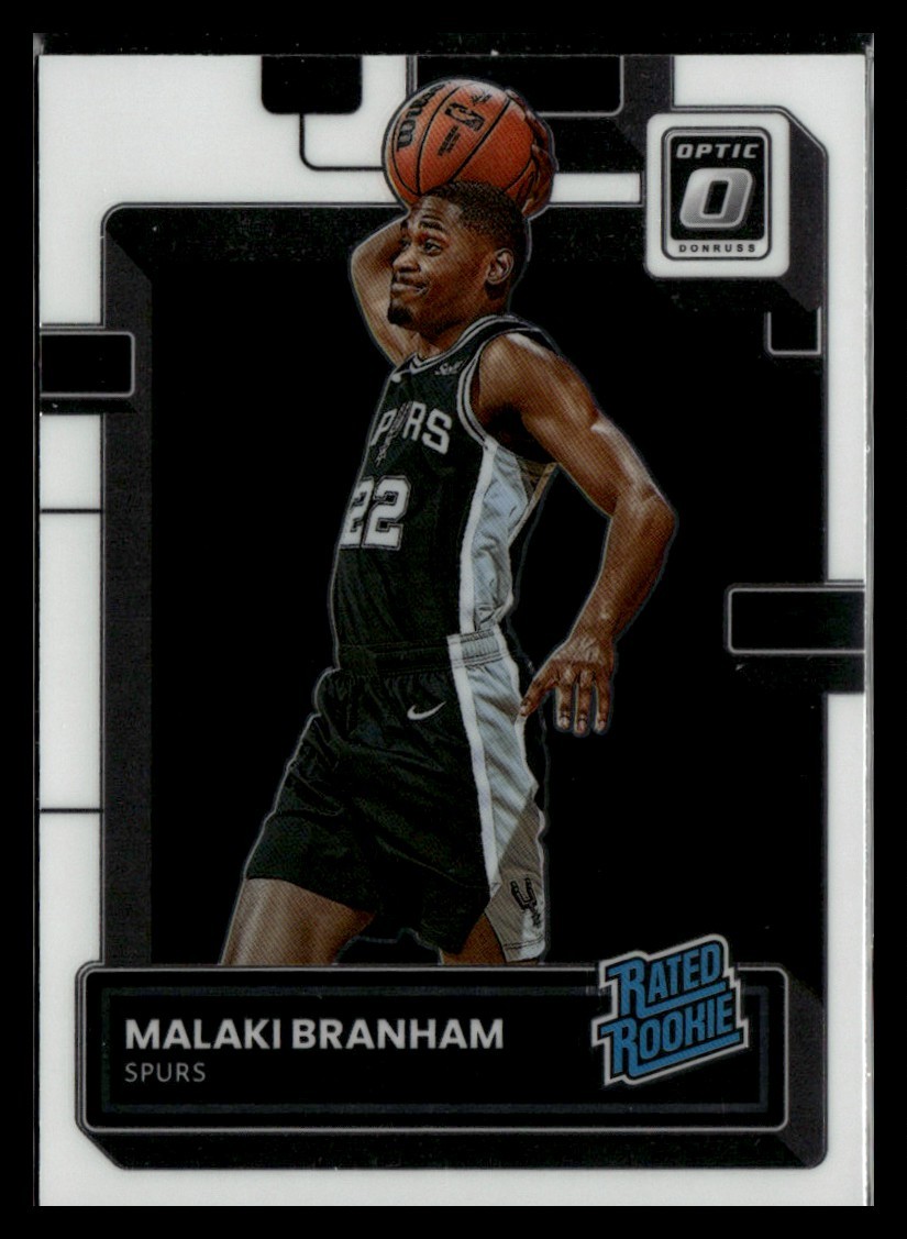 2022-23 Donruss Optic BASE Malaki Branham RC San Antonio Spurs #222