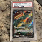 JAPANESE Pokemon Card 2021 RAYQUAZA V S7R 075/067 SR PSA 10  (has a crack)