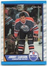 1989-90 O-Pee-Chee #127 Jimmy Carson Edmonton Oilers