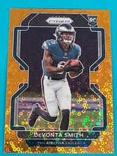2021 Prizm Orange Disco RC  #335 DeVonta Smith  Eagles Football Card S4