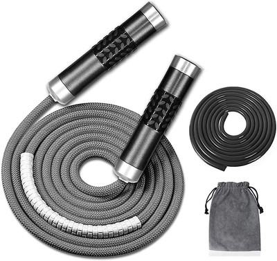 Redify Weighted Jump Rope for Workout Fitness(1Lb), Tangle-Free Ball Bearing Rap
