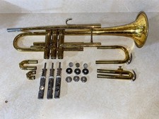 King Tempo 600 Trumpet Parts As-Is Valves, Slides, Caps, Buttons, Body