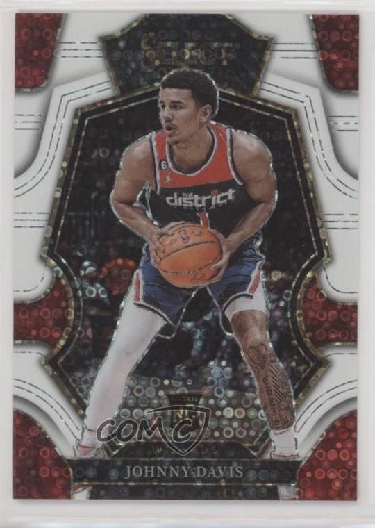2022-23 Panini Select Premier Level White Disco Prizm /75 Johnny Davis Rookie RC