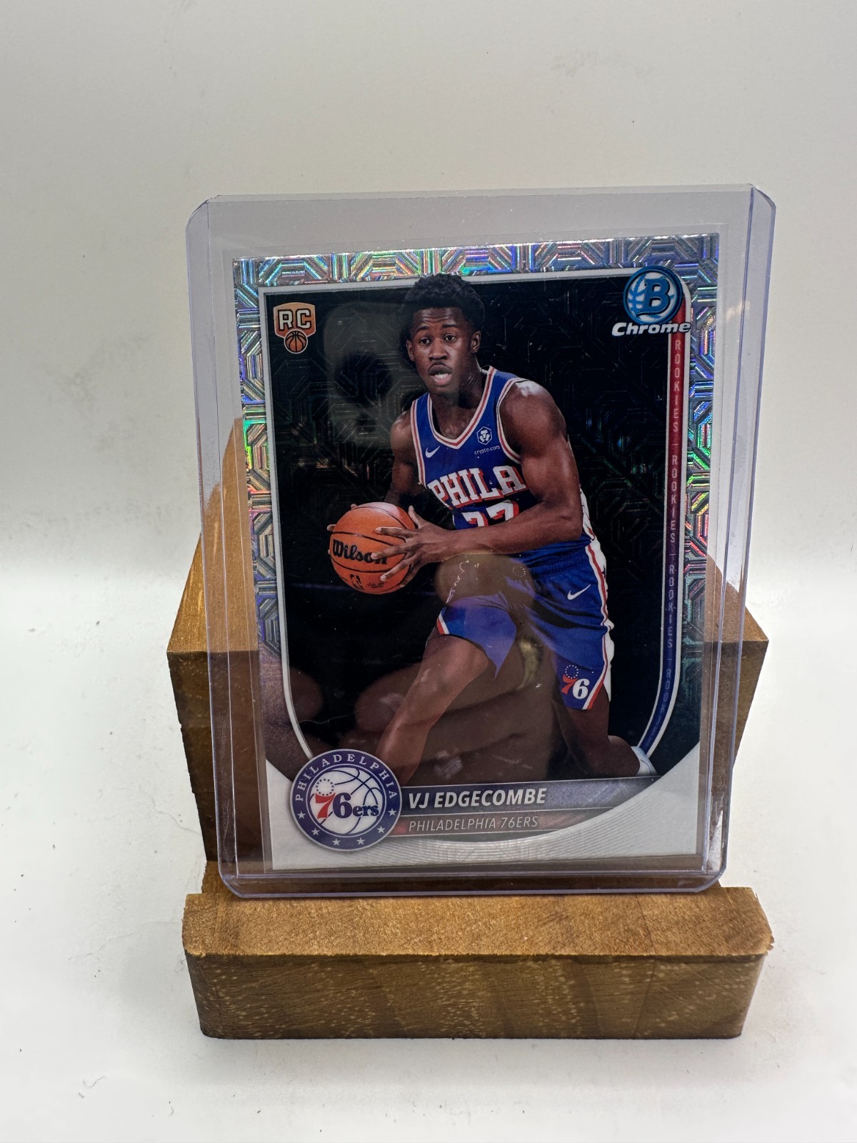 2025-26 Bowman Chrome VJ Edgecombe Mojo Refractor RC #BCV-3 76ers