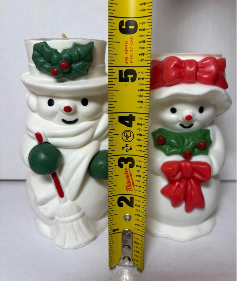 Juego de velas de Navidad Avon Mr Snowlight Bayberry Fragancia Muñeco de nieve Decoración Foto 2 de 4