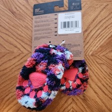 New The North Face Littles Bear Mitt Fleece Mittens Floral Gloves Kids Small