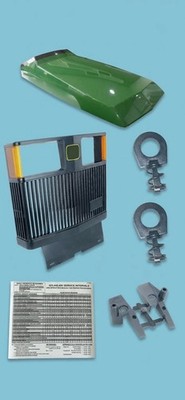 Upper Hood Grille Screen Kit AM133024 Fits John Deere 425 445 455 Green
